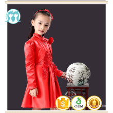 kids clothes girls dress chinese button style dress new year birthday dress